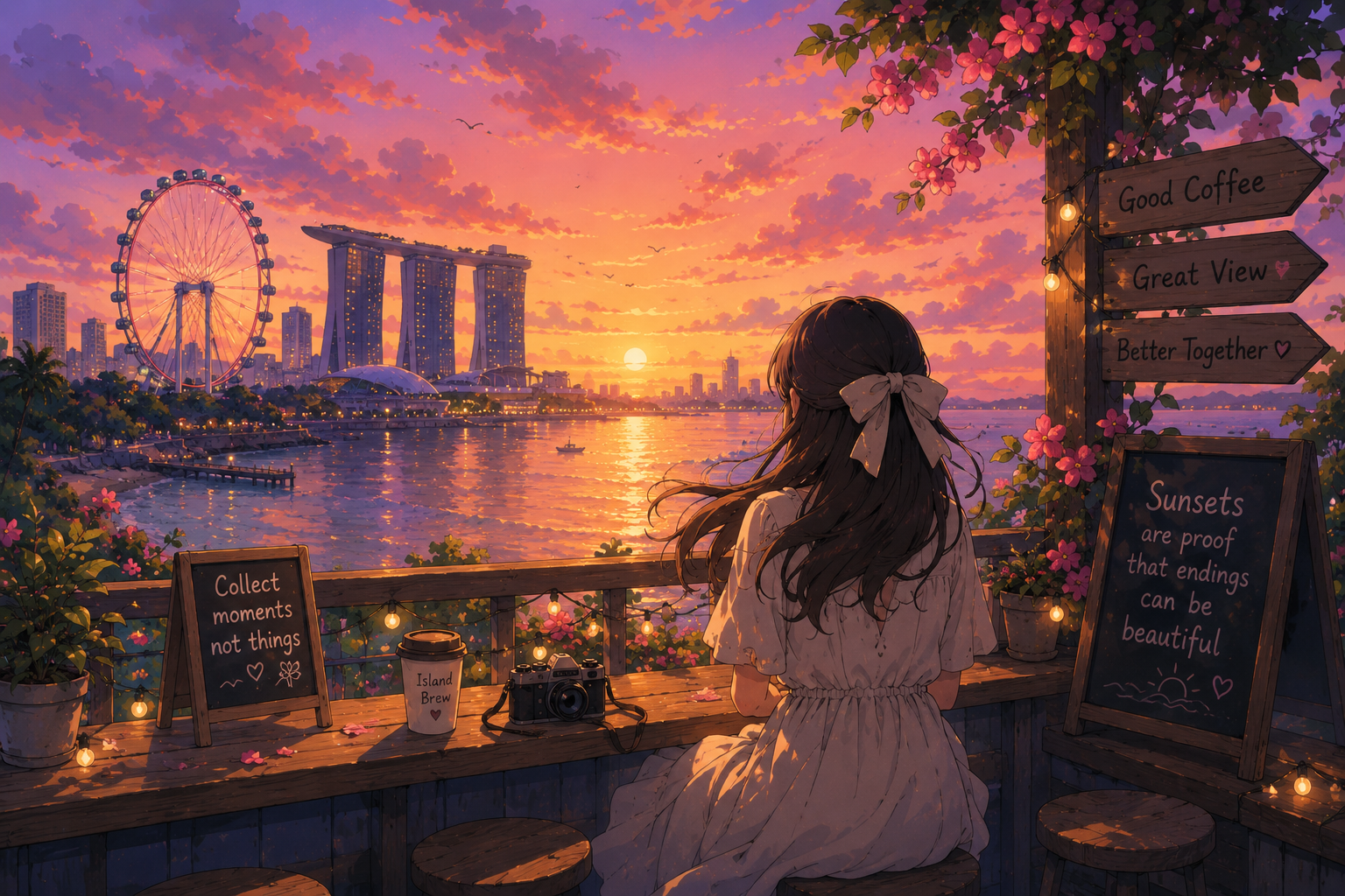 Sunset scenic spots
